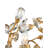 Crystal Bud Dimmable LED Wagon Wheel Chandelier