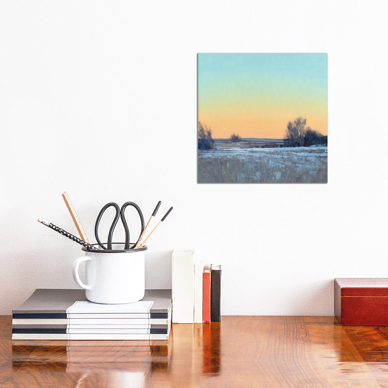 Late Afternoon in March Lowry MN 1 Piece Wrapped Canvas Painting, 30.48 cm H x 30.48 cm W
