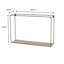 Clarisa Wall Shelf, Rectangular Wire Design