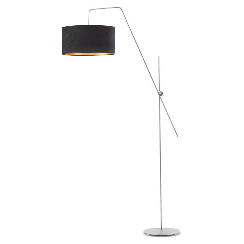 Lurlyne 176cm Task Floor Lamp, Black/Gold