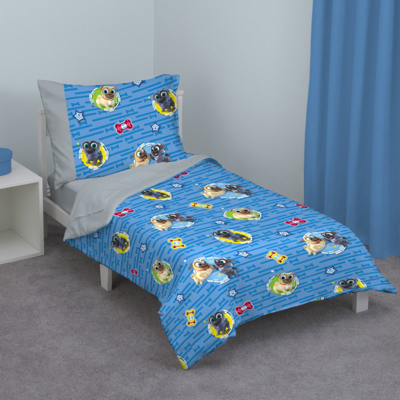 Ensemble de literie enfant 4 pièces chiot dog pals