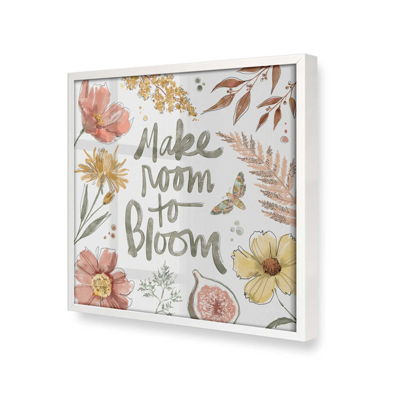 «Botanical Encouragement II», Blanc opaque, H 17,5 po x l 17,5 po