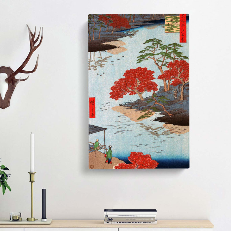 View From The Akiba Shrine At Ukeji by Utagawa Hiroshige - Wrapped Canvas Painting, 76cm H x 50cm W x 3cm D
