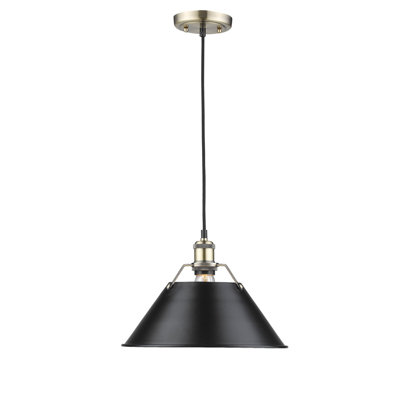 Luminaire suspendu conique à 1 lumière Weatherford