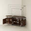 Amselmo TV Unit Cabinet for TVs up to 55 Inches with Cupboard, Rustic Brown
