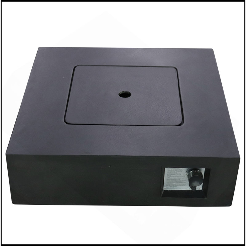 Fiber Reinforced Concrete Propane/Natural Gas Fire Pit Table, Charcoal