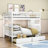 Alisiana Kids 2 Drawers Wood Full Over Full Bunk Bed with Shelves-910866660
