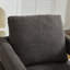 Fauteuil d'appoint pivotant revêtu de tissu bouclé-112730290
