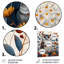 Nobel, hibou en fleurs, fleurs orange-696212433-696212437