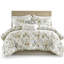 Édredon floral 6 pièces en coton avec taies décoratives et jupe de lit 6 pièces 100% coton doux au toucher-120954165