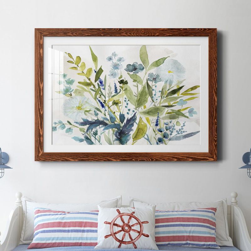 Olive Greens par J Paul - reproduction d'art sur papier encadrée, H 37,5 po x l 27,5 po x P 1,5 po, Brun