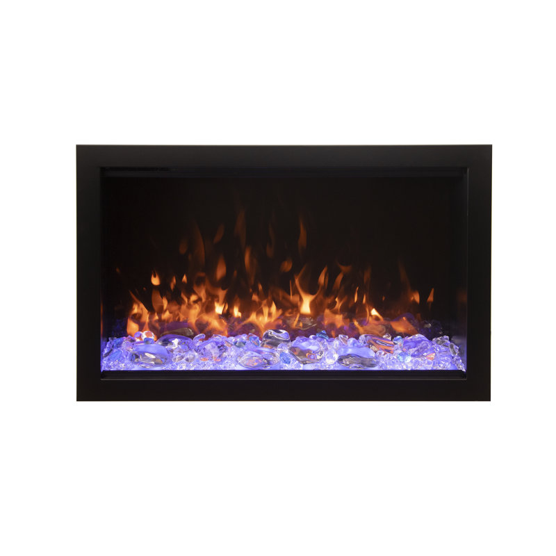 Amantii TRD-26-LUMINA Electric Fireplace, wifi enabled, smart, 3 speed motor, log-set included, outdoor approved