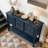 48'' Solid Wood Sideboard Console Table with 2 Drawers and Cabinets and Bottom Shelf-464753560