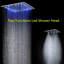 FontanaShowers Rainfall and Mist Shower Head Set with Body Sprays Ceiling Mounted Stainless Steel Thermostatic System