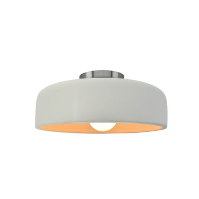 Dottie Ceramic LED Semi Flush Mount