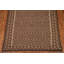Tapis oriental brun en laine tissé à plat à la main 6 pi 11 po x 10 pi Oriental