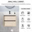 Meuble-lavabo flottant simple 24 po avec plateau en céramique Galeri-86812763