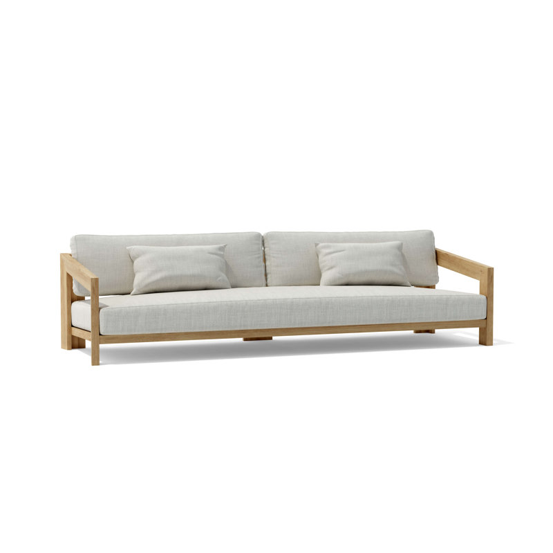 Smyrna Outdoor 4 - Piece Teak Conversation Set
