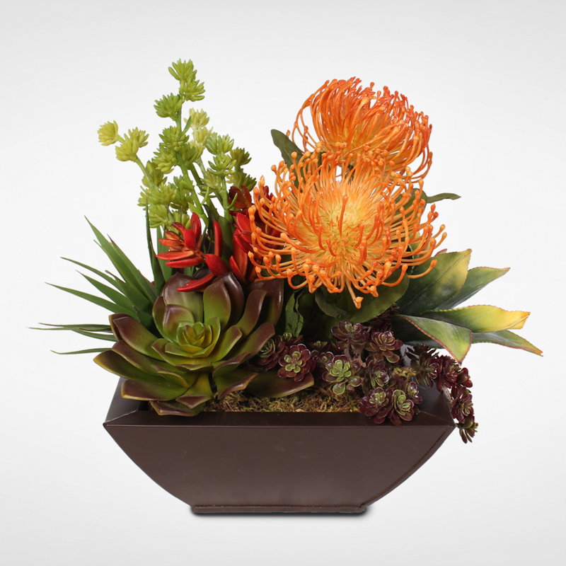11'' Faux Succulent in Planter
