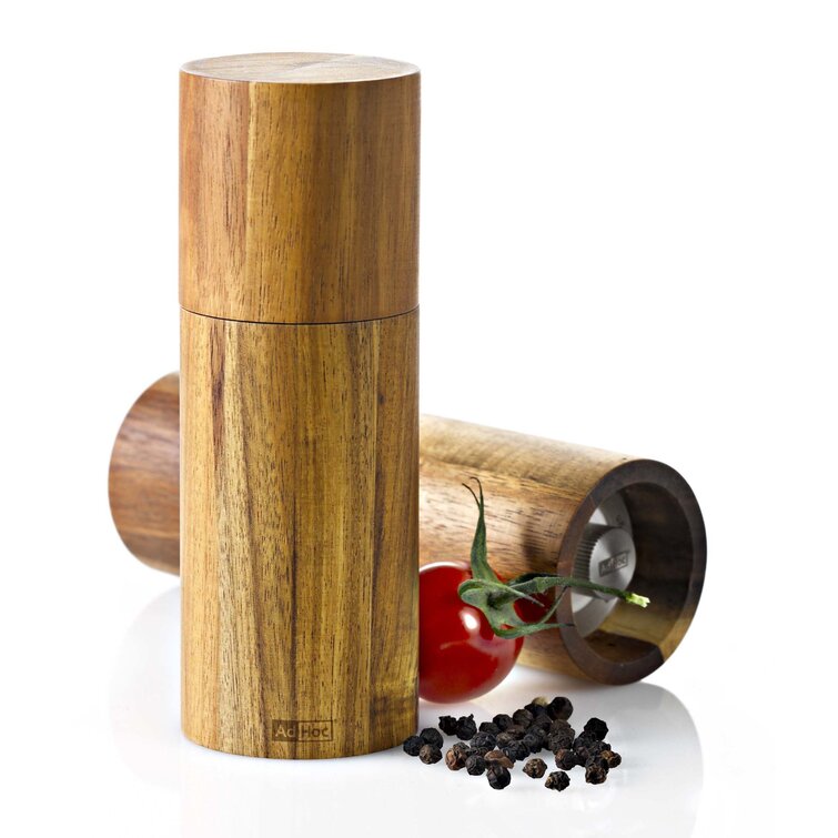 Wooden Salt and Pepper Grinder Set, Acacia Wood Salt and Pepper