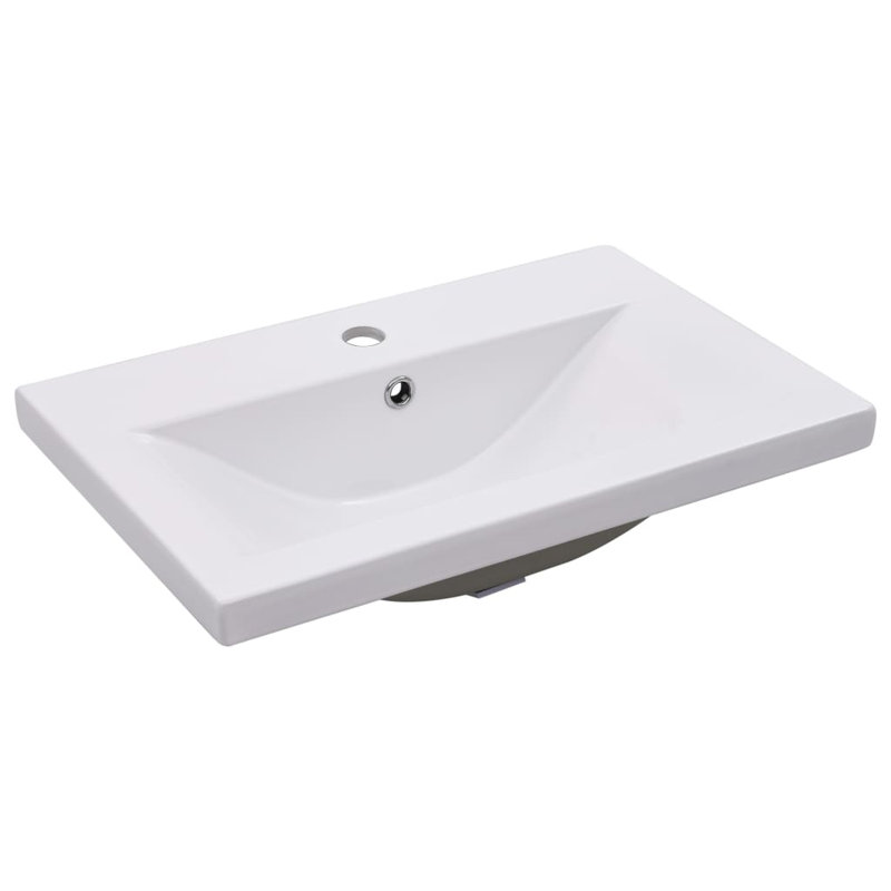 Audis 600mm Single Bathroom Vanity with Integrated Ceramic Basin, White