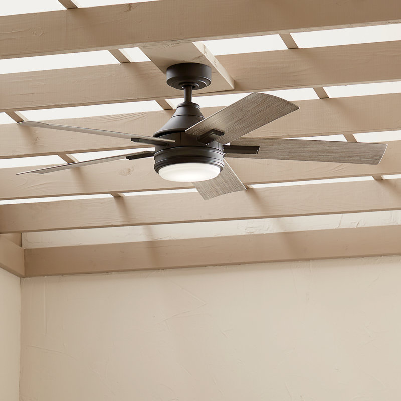 52-Inch Olde Bronze Ceiling Fan with LED Light and Remote