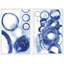 « painted circles diptych », ensemble de 2 reproductions de peintures à l’acrylique encadrées-24752178