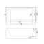 Baignoire de trempage en alcôve en acrylique blanc mat 60 po x 32 po avec bonde escamotable droite-116010576