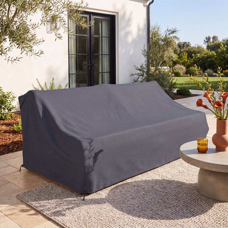 Despina 70.1'' Wide Straight Teak Loveseat Cover