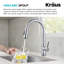 Robinet de cuisine rétractable à 2 fonctions KRAUS Coda-106899904
