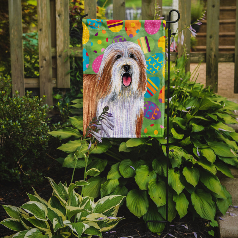 Drapeau de jardin Atara, Colley barbu (beige et blanc)