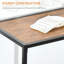 HOMCOM 3-Piece Industrial Dining Table Set For 2, Kitchen Table And Chairs, Dining Room Sets For Small Spaces