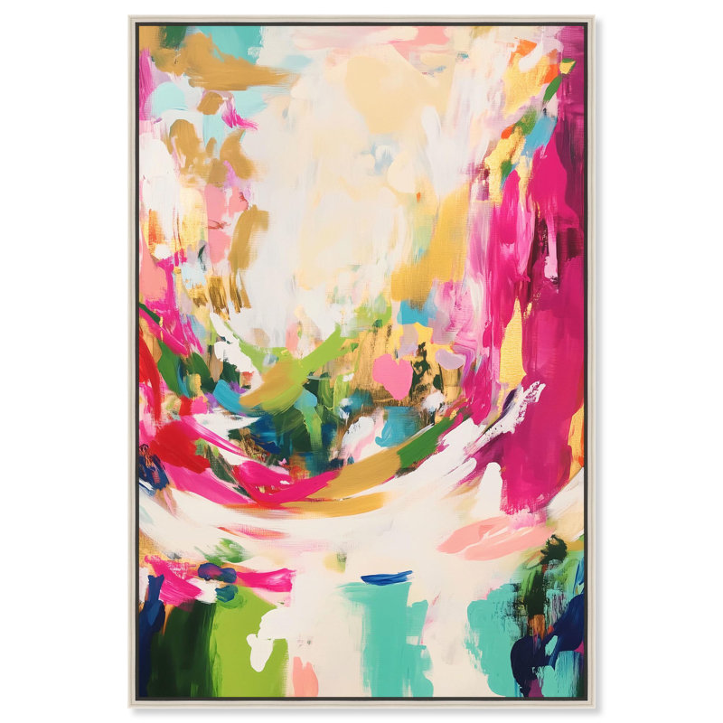 Toile «Deep Bloom I» par Art Remedy, Noir, H 16 po x l 11 po, Cadre flottant