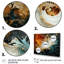 Tempête blanche blanche, bleue et orange - Peinture abstraite, art mural-1224859016-1224859009
