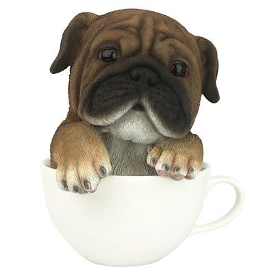 Puppuccino Pug Puppy Figurine