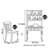 Minimalist style desk chair set-111816137