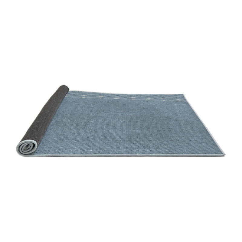 Tapis gris / bleu clair Monetta, Carré 8 pi