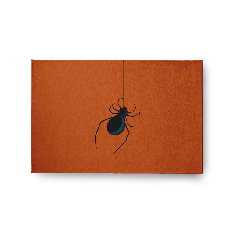 Eeek! Tapis d'Halloween en chenille CRhn350OR12, Rectangle 2 pi x 3 pi