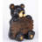 Bear Cub Holding Welcome Sign