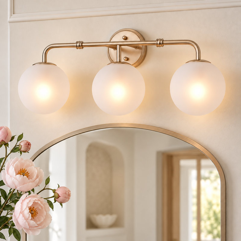 3-Light Dimmable Bathroom Vanity Light