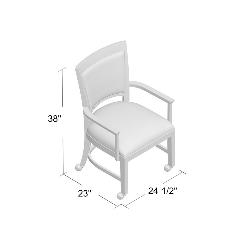Fauteuil Jefferson, 9953 Pewter, Noisette