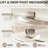 privdr 56"-60"W X 71" H Pivot Swing Framed Shower Door Width Adjustment without Cutting dwith 1/4" Tempered Clear Glass-104850280
