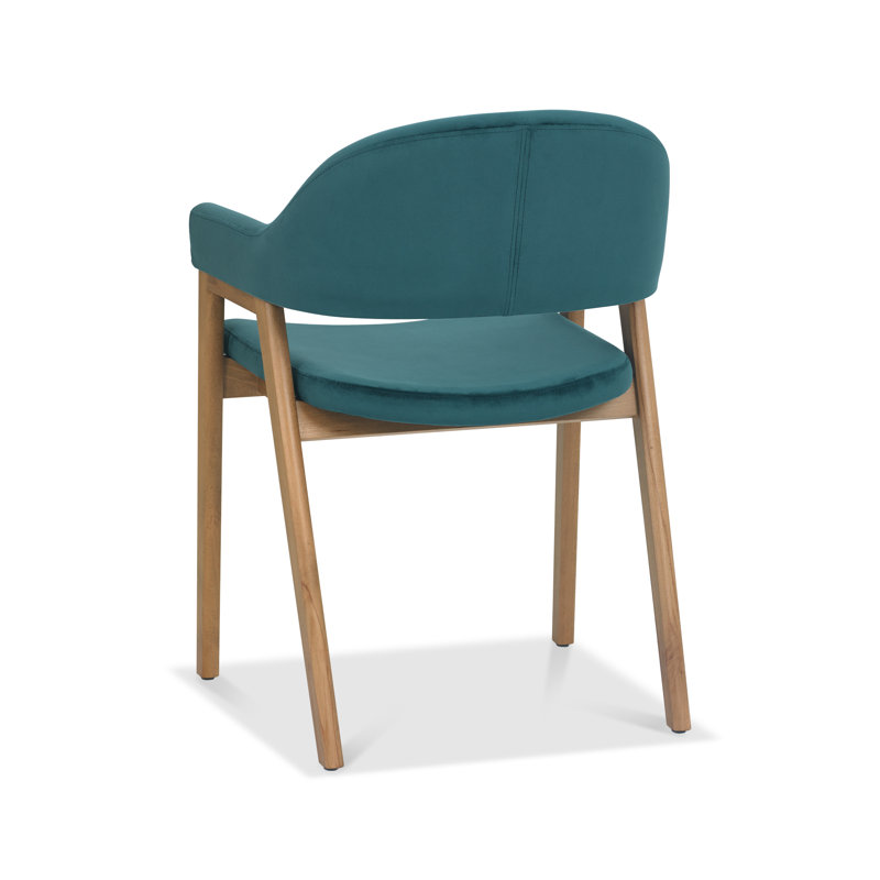 Anayalee 49cm H Upholstered Upholstered Back Armchair, Azure