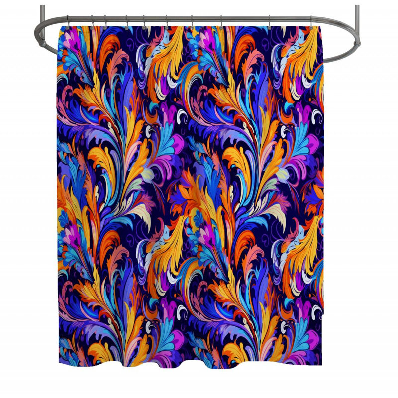 Rideau de douche Exotic - Acanthus, H 93 po x l 70 po