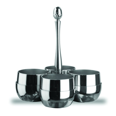 Palace Sugar Set with 4 Compartments - 12 Pieces - Stainless Steel