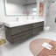 83.4'' Double Bathroom Vanity with Acrylic Top-242347375