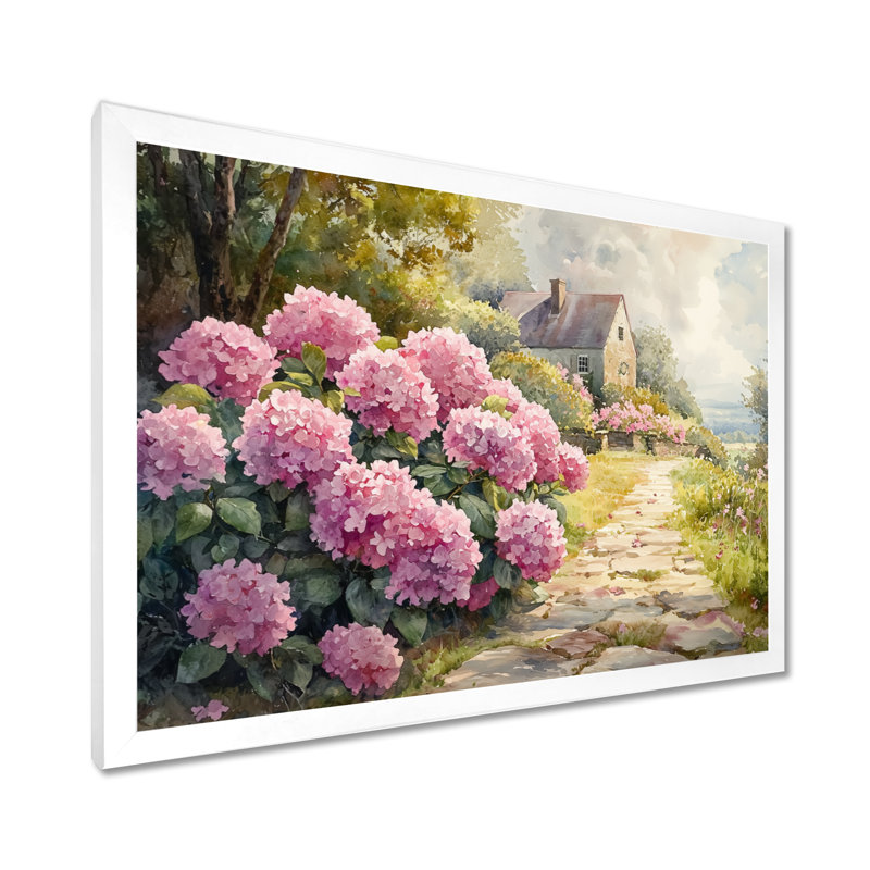 Dobromir - Floral Wall Art, Reproduction encadrée d'une seule photo, H 12 po x l 20 po, Blanc