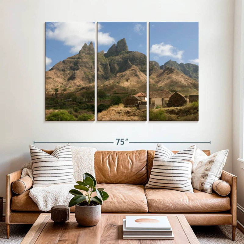 Alvord, Santiago, Cap-Vert, paysage de montagne, H 42 po x l 65 po