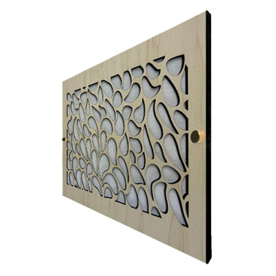 Registres muraux et de plafond Stellar Air avec vis en laiton - 8 x 30 (ouverture de conduit) - taille totale de 10 x 32 - chute de pluie