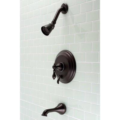 Kingston Brass KB36350ACL American Classic Single-Handle Tub And Shower Faucet, Oil Rubbed Bronze